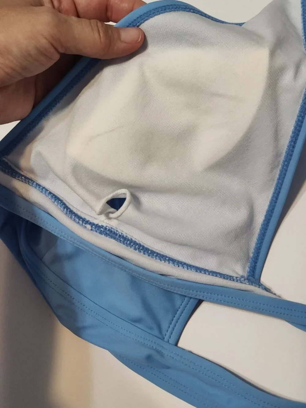 Light blue womens swimstuit swim bikini size L like new